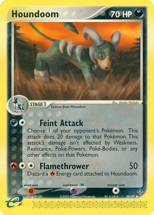 Pokemon Houndoom 34/100 Dragon