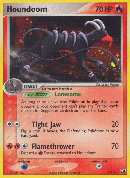 Pokemon Houndoom 7/115 Unseen Forces