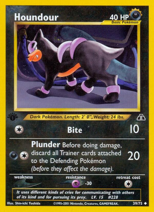 Pokemon Houndour 39/75 Neo Discovery