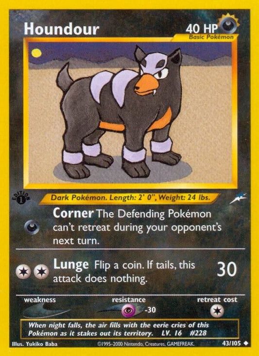Pokemon Houndour 43/105 Neo Destiny