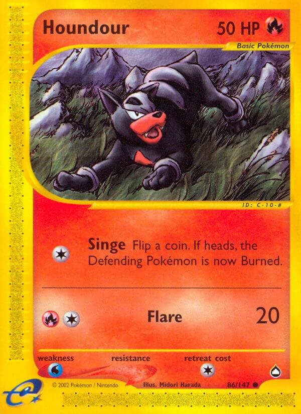 Pokemon Houndour 86/147 Aquapolis