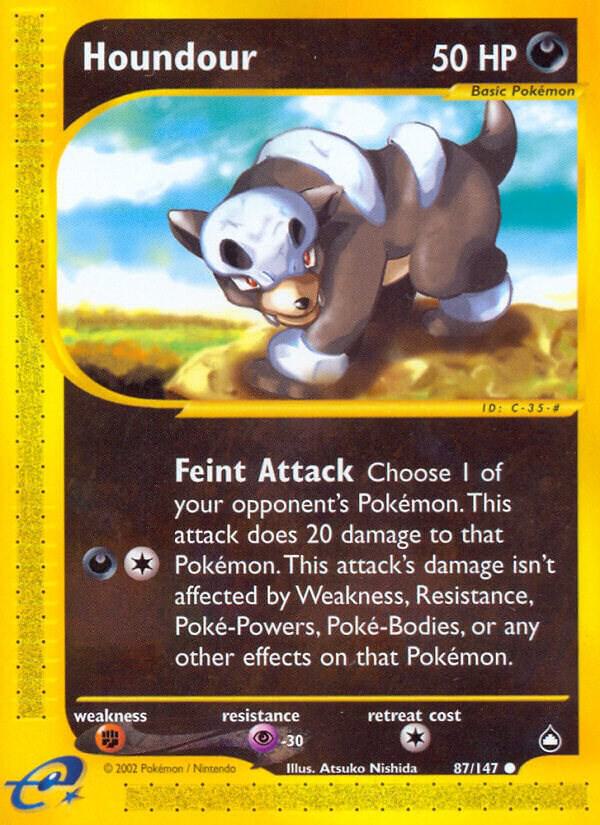 Pokemon Houndour 87/147 Aquapolis