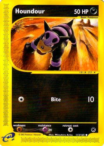 Pokemon Houndour 113/165 Expedition Base Set