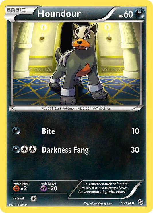 Pokemon Houndour 74/124 Dragons Exalted