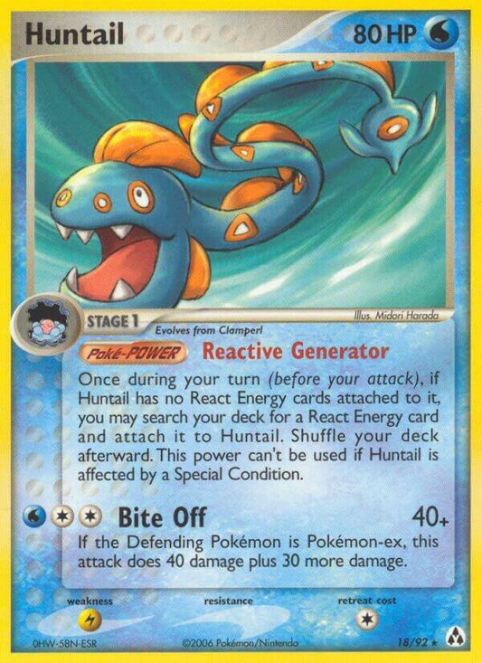 Pokemon Huntail 18/92 Legend Maker