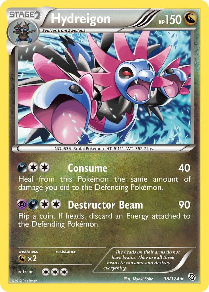 Pokemon Hydreigon 98/124 Dragons Exalted