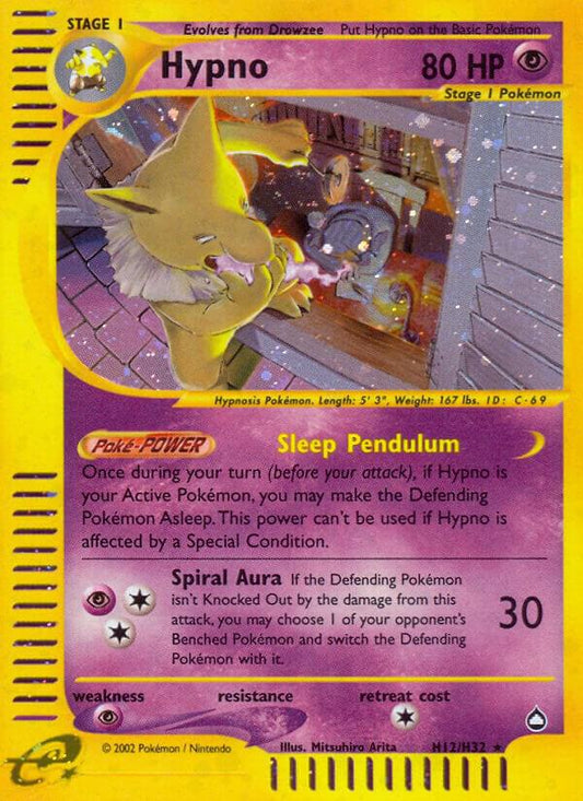 Pokemon Hypno H12/147 Aquapolis