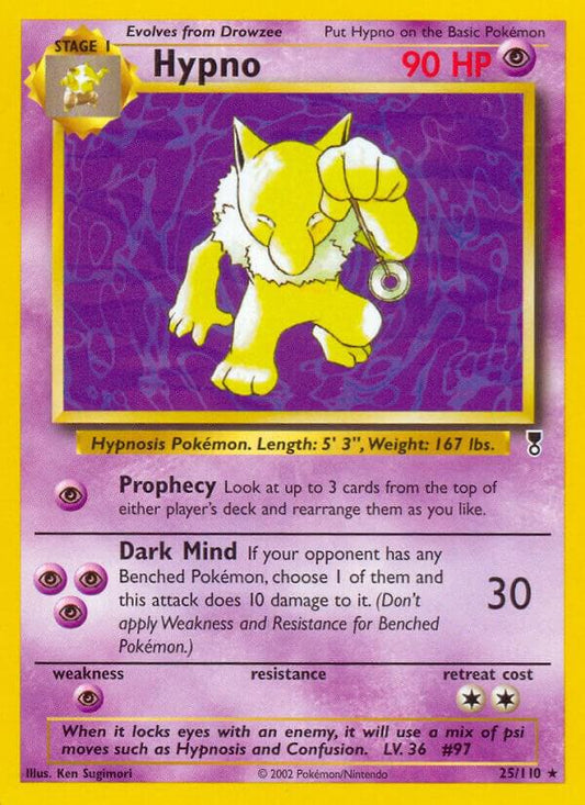 Pokemon Hypno 25/110 Legendary Collection