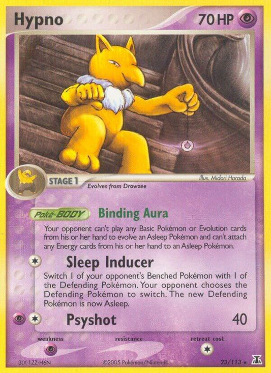 Pokemon Hypno 23/113 Delta Species