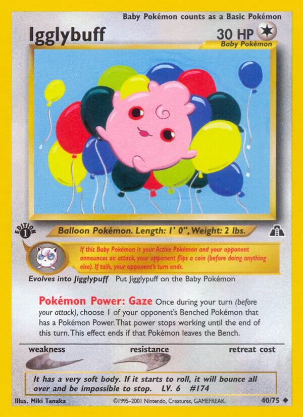 Pokemon Igglybuff 40/75 Neo Discovery