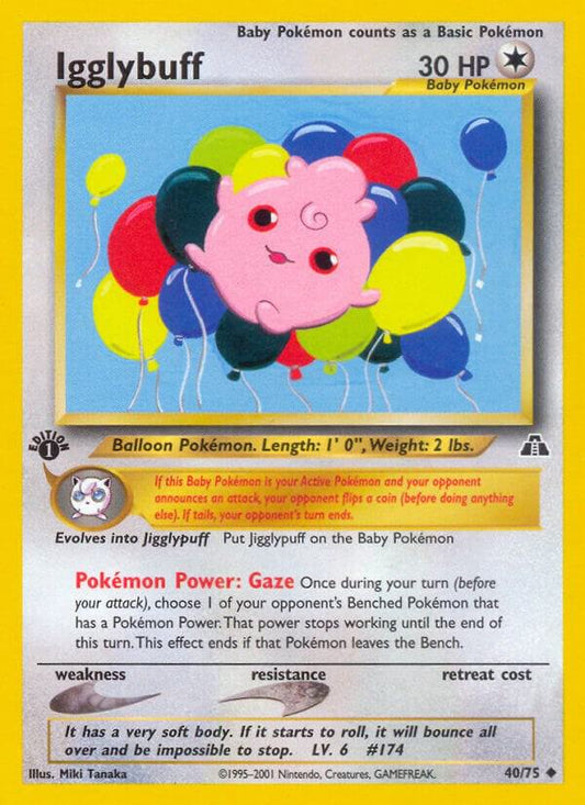Pokemon Igglybuff 40/75 Neo Discovery