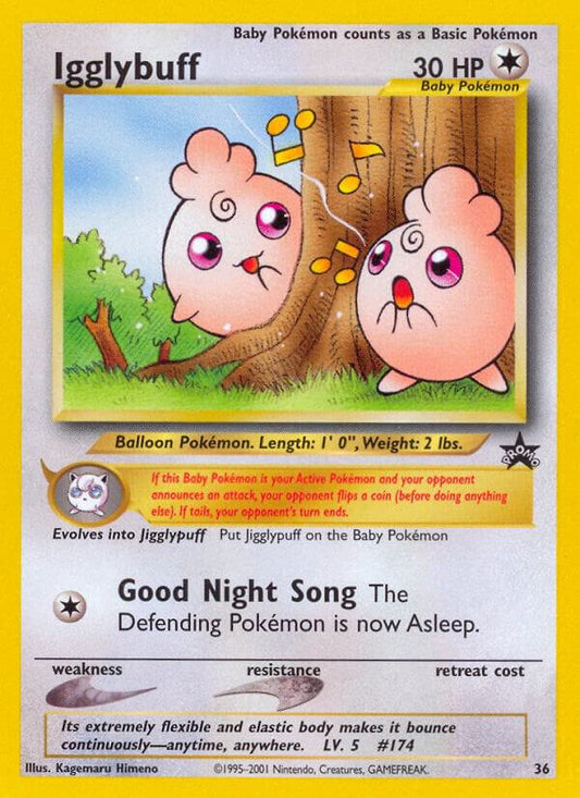 Pokemon Igglybuff #36 WOTC Promo