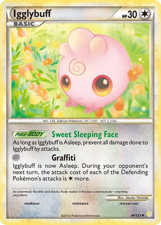 Pokemon Igglybuff 44/123 HeartGold & SoulSilver