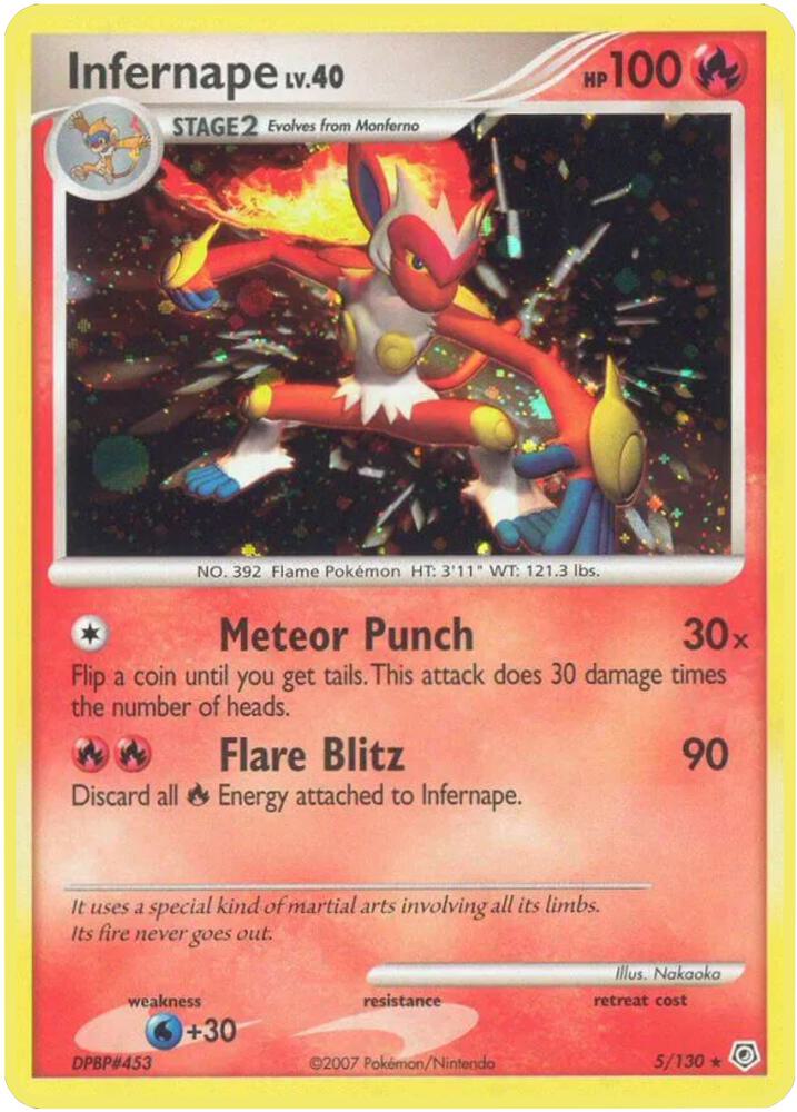 Pokemon Infernape 5/130 Diamond & Pearl