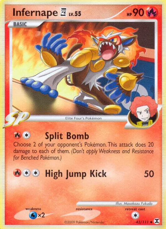 Pokemon Infernape E4 43/111 Rising Rivals