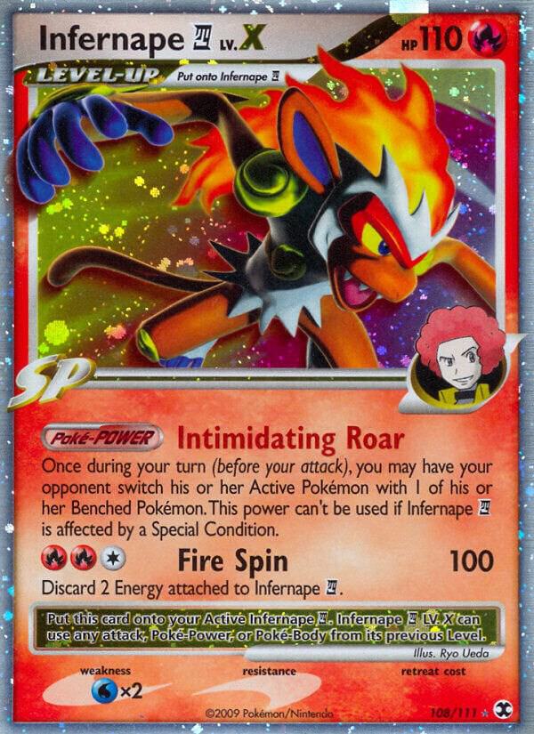 Pokemon Infernape E4 LV.X 108/111 Rising Rivals