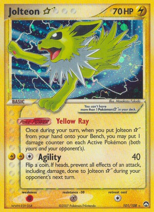 Pokemon Jolteon Gold Star 101/108 Power Keepers