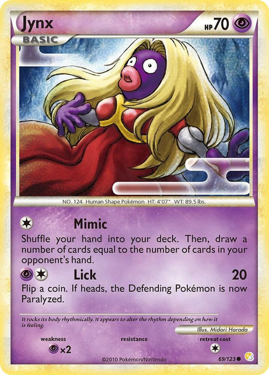 Pokemon Jynx 69/123 HeartGold & SoulSilver