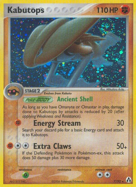 Pokemon Kabutops 7/92 Legend Maker