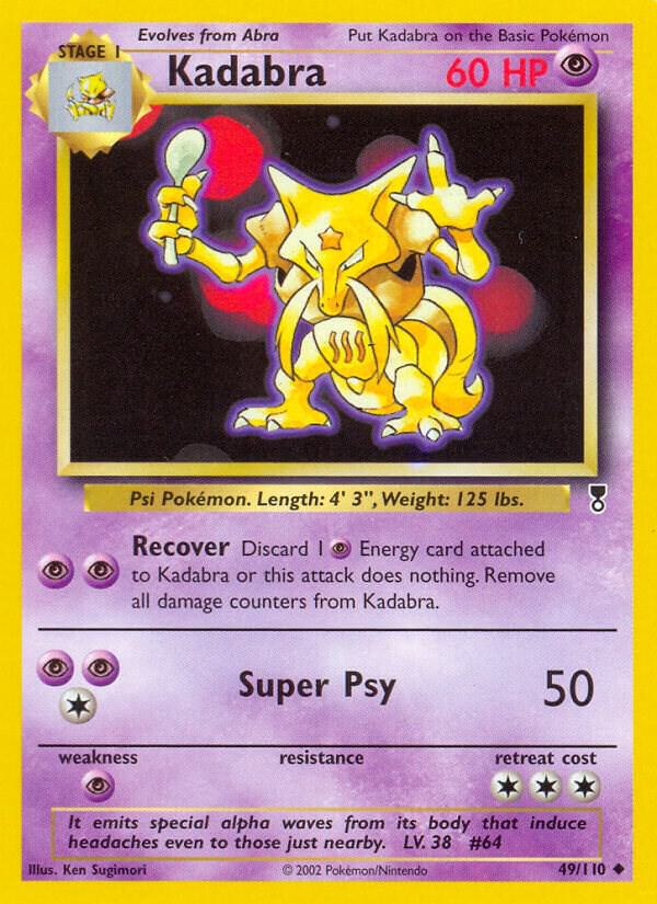 Pokemon Kadabra 49/110 Legendary Collection