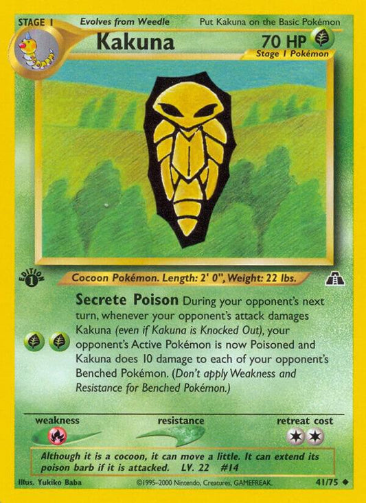 Pokemon Kakuna 41/75 Neo Discovery