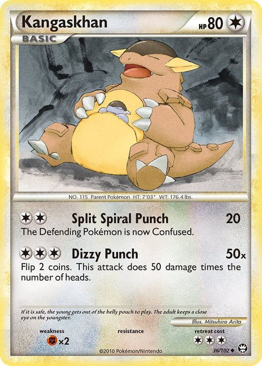 Pokemon Kangaskhan 36/102 Triumphant