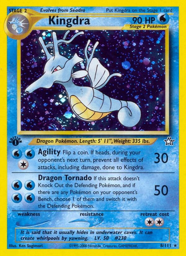 Pokemon Kingdra # 8 Neo Genesis