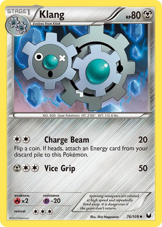 Pokemon Klang 76/108 Dark Explorers