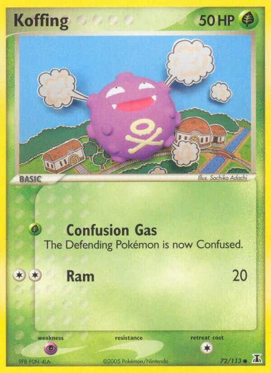 Pokemon Koffing 72/113 Delta Species