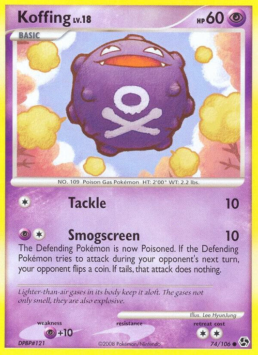 Pokemon Koffing 74/106 Great Encounters
