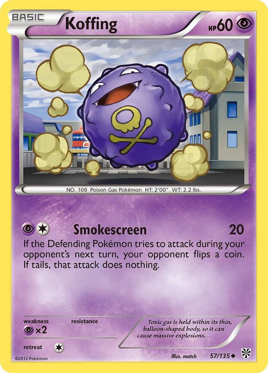 Pokemon Koffing 57/135 Plasma Storm