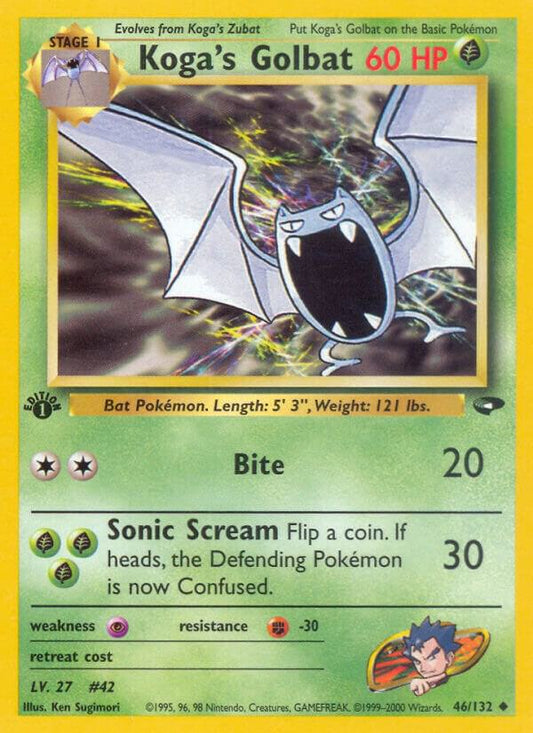Pokemon  Koga's Golbat 46/132 Gym Challenge