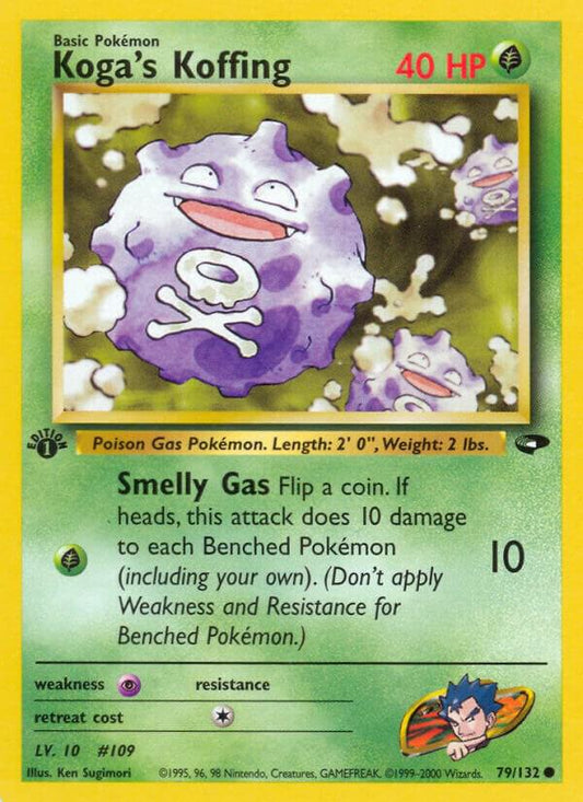Pokemon  Koga's Koffing 79/132 Gym Challenge