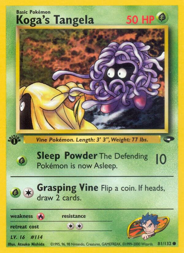Pokemon  Koga's Tangela 81/132 Gym Challenge