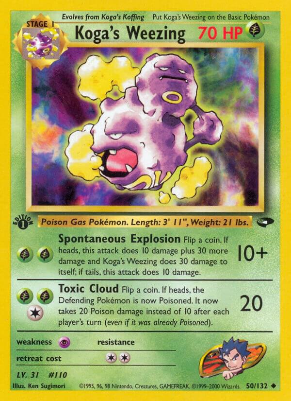 Pokemon  Koga's Weezing 50/132 Gym Challenge