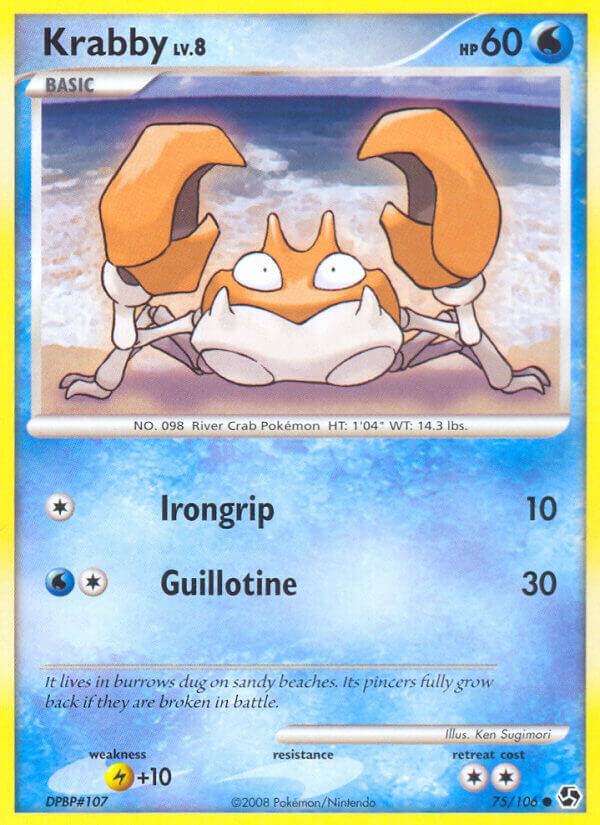 Pokemon Krabby 75/106 Great Encounters