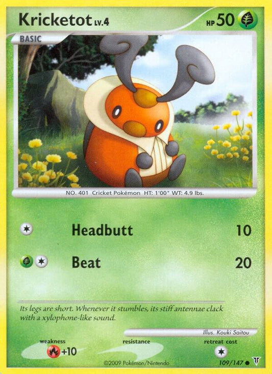 Pokemon Kricketot 109/147 Supreme Victors