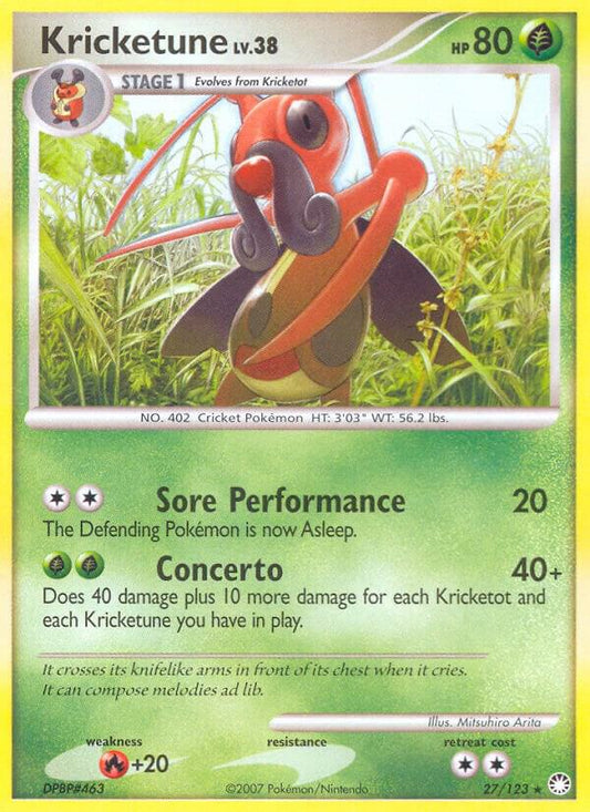 Pokemon Kricketune 27/123 Mysterious Treasures