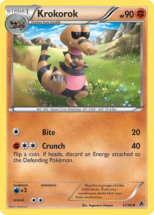 Pokemon Krokorok 61/98 Emerging Powers