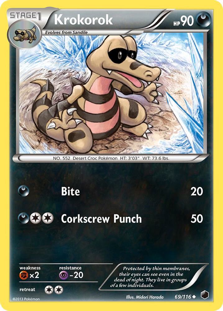 Pokemon Krokorok 69/116 Plasma Freeze