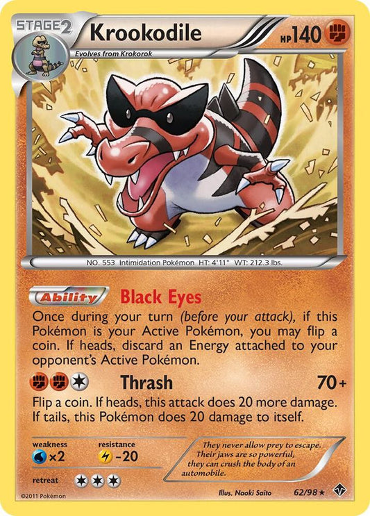 Pokemon Krookodile 62/98 Emerging Powers
