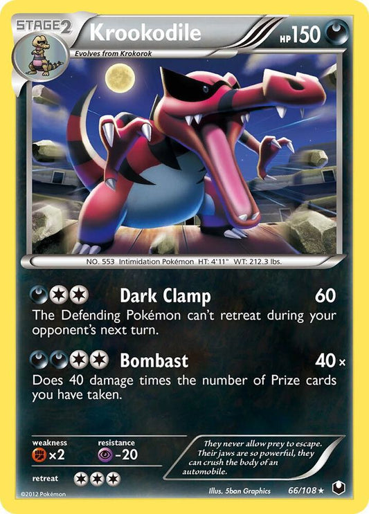Pokemon Krookodile 66/108 Dark Explorers