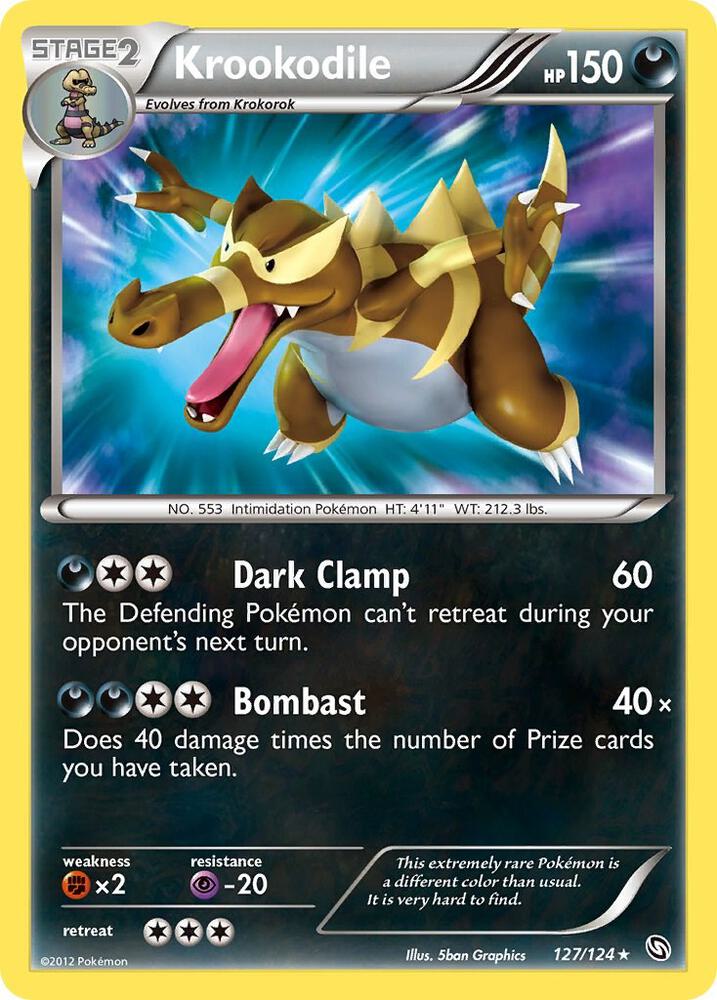 Pokemon Krookodile 127/124 Dragons Exalted