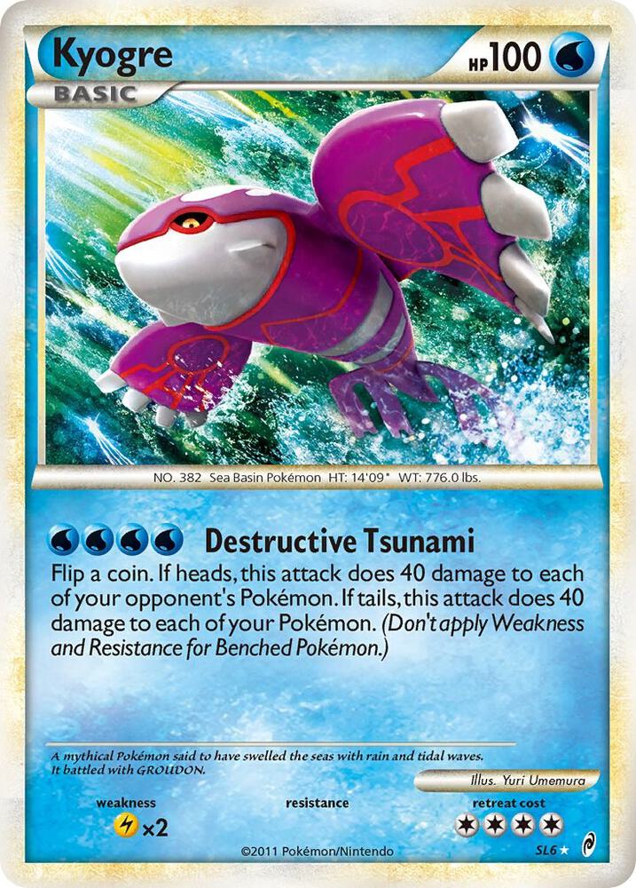 Pokemon Kyogre SL6 Call of Legends