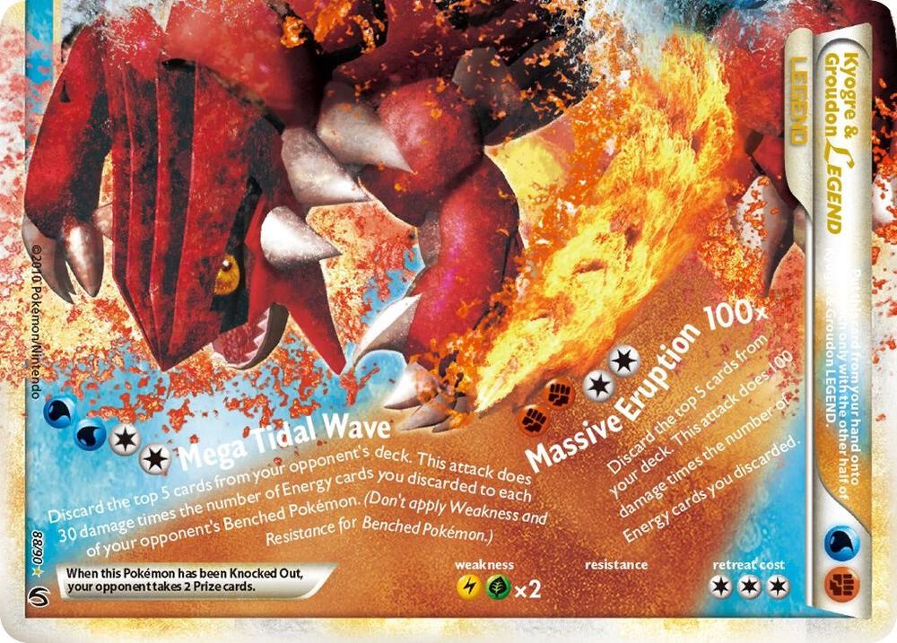 Pokemon Kyogre & Groudon Legend 88/90 Undaunted
