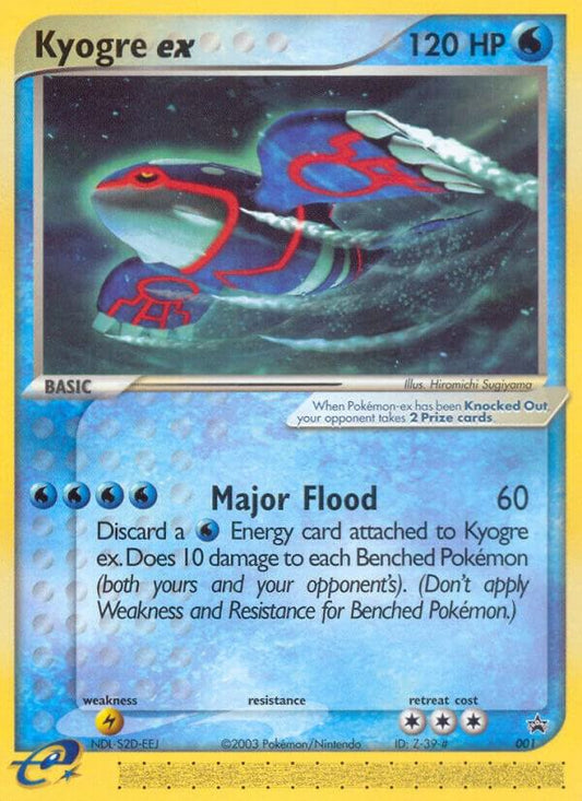 Pokemon Kyogre ex 001 Nintendo Black Star Promos