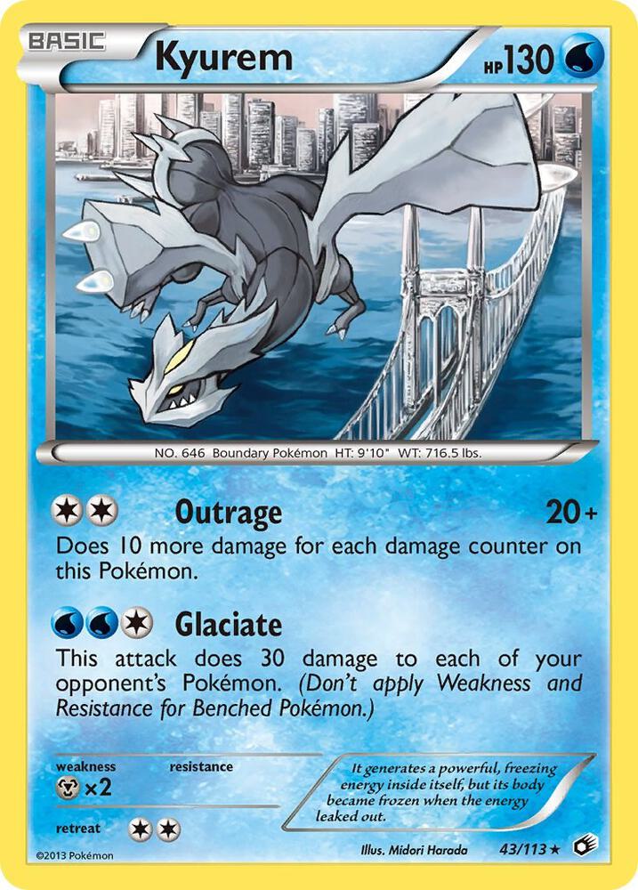 Pokemon Kyurem 43/113 Legendary Treasures