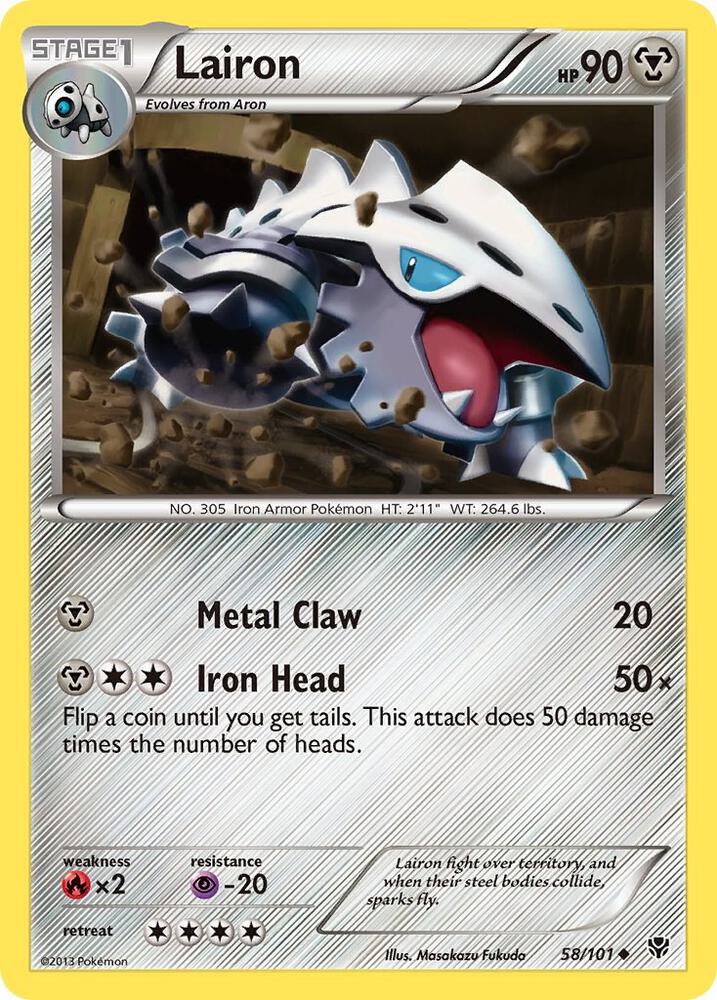 Pokemon Lairon 58/101 Plasma Blast