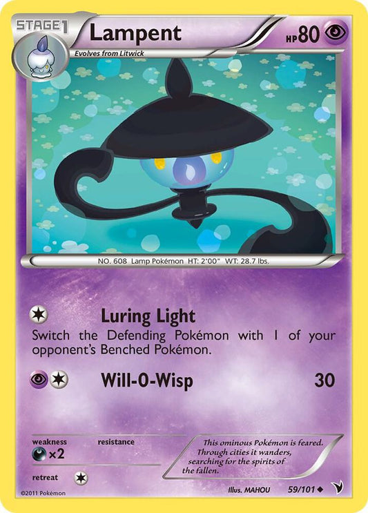 Pokemon Lampent 59/101 Noble Victories