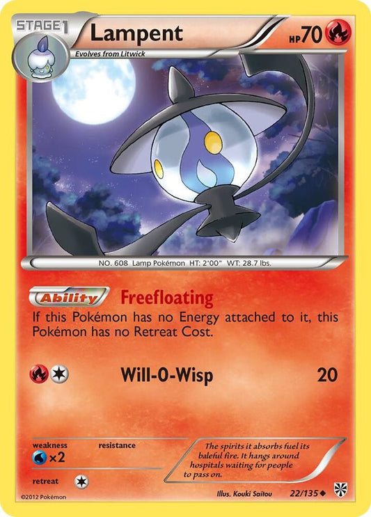 Pokemon Lampent 22/135 Plasma Storm